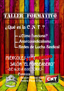 Taller Formativo3 cnt lanzarote . cntlanzarote.noblogs.org