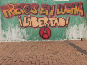 graff sueño. cnt lanzarote. presos en lucha